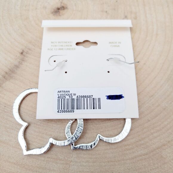 Brand New Versona Silver With Black Earrings - Picture 8 of 9